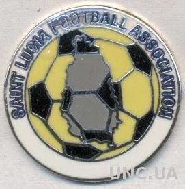 Сент-Люсия, федерация футбола, №2 ЭМАЛЬ / St.Lucia football federation pin badge