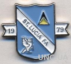 Сент-Люсия, федерация футбола,№2 тяжмет /St. Lucia football federation pin badge