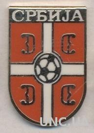 Сербия, федерация футбола,№1,ЭМАЛЬ / Serbia football federation enamel pin badge