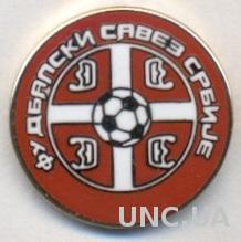 Сербия, федерация футбола,№3,ЭМАЛЬ / Serbia football federation enamel pin badge