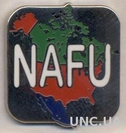 Сев.Америка, конфед.футбола,№2, ЭМАЛЬ / NAFU North America football confeder.pin