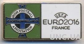 Сев.Ирландия, федерация футбола,Евро-16,ЭМАЛЬ /N.Ireland football federation pin