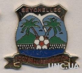 Сейшелы, федерация футбола, №2, ЭМАЛЬ / Seychelles football federation pin badge