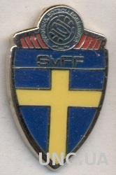 Швеция, федерация футбола,№2 ЭМАЛЬ / Sweden football federation enamel pin badge