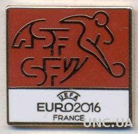 Швейцария, федерация футбола,Евро-16, ЭМАЛЬ /Switzerland football federation pin