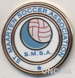 Синт-Мартен, федерация футбола, №1, ЭМАЛЬ / Sint Maarten football federation pin