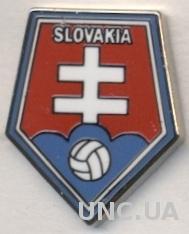 Словакия, федерация футбола, №3, ЭМАЛЬ / Slovakia football federation pin badge