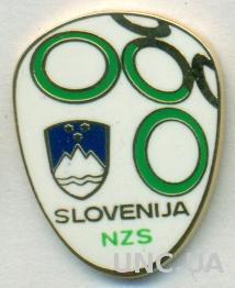 Словения, федерация футбола, №2, ЭМАЛЬ / Slovenia football federation pin badge