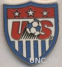 США, федерация футбола,№1 ЭМАЛЬ /USA football soccer federation enamel pin badge