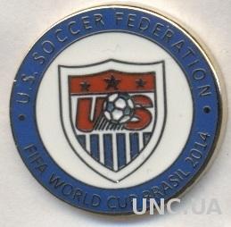 США, федерация футбола,№3 ЭМАЛЬ /USA football soccer federation enamel pin badge