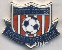 США, федерация футбола,№5 ЭМАЛЬ /USA football soccer federation enamel pin badge