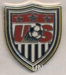 США, федерация футбола,№7 ЭМАЛЬ / USA football soccer association federation pin