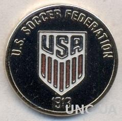 США, федерация футбола,№8 ЭМАЛЬ / USA football soccer association federation pin