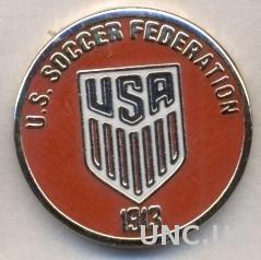 США, федерация футбола,№9 ЭМАЛЬ / USA football soccer association federation pin