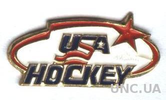 США, федерация хоккея, тяжмет / USA ice hockey federation pin badge