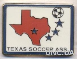 Техас (США), федерация футбола, ЭМАЛЬ / Texas, USA soccer association pin badge