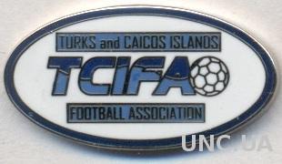 Теркс и Кайкос,федерация футбола,№1 ЭМАЛЬ/Turks &amp; Caicos football federation pin