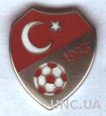 Турция, федерация футбола,№1,ЭМАЛЬ / Turkey football federation enamel pin badge
