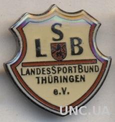 Тюрингия (Германия) спорт.федерация, тяжмет / Germany Thuringen Sport Bund badge