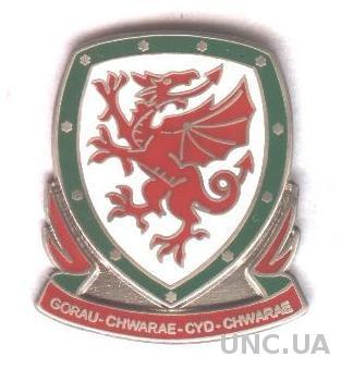 Уэльс, федерация футбола, №1, ЭМАЛЬ / Wales football federation enamel pin badge