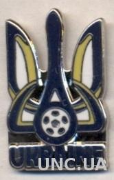 Украина,федерация футбола,№6 ЭМАЛЬ /Ukraine football federation enamel pin badge
