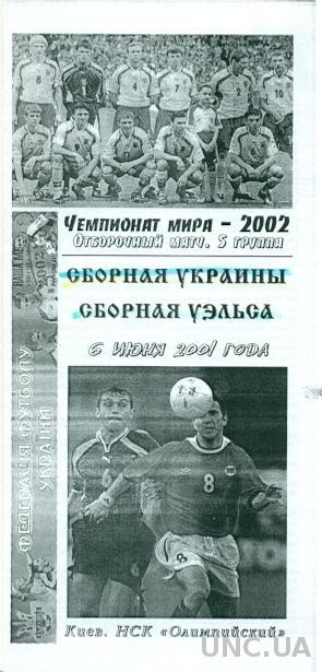 Украина - Уэльс , 2001 , отбор на ЧМ-2002 . вариант 3. Ukraine vs Wales