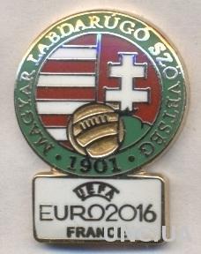 Венгрия, федерац.футбола,ЭМАЛЬ выпуклый №2/Hungary football federation pin badge