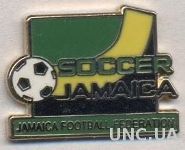 Ямайка, федерация футбола,№1 ЭМАЛЬ /Jamaica football federation enamel pin badge