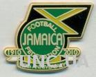 Ямайка, федерация футбола, юбилей 100, ЭМАЛЬ / Jamaica football federation pin