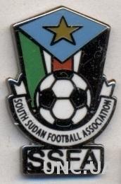 Южный Судан, федерация футбола, №2, ЭМАЛЬ / South Sudan football federation pin