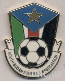 Южный Судан, федерация футбола, №3, ЭМАЛЬ / South Sudan football federation pin