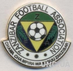 Занзибар, федерация футбола, №1, ЭМАЛЬ / Zanzibar football federation pin badge
