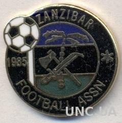 Занзибар, федерация футбола, №3, ЭМАЛЬ / Zanzibar football federation pin badge