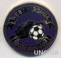Зап.Виргиния(США), федер.футбола,ЭМАЛЬ /West Virginia,USA soccer association pin
