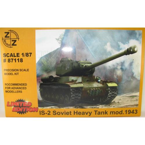 ИС-2 тяжелый танк 1943 г. #87118 набор сборка КИТ- 1:87 H0