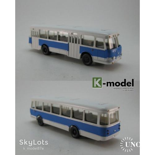 ЛиАЗ 677 - городской автобус 1965 г. синий - 1:87 H0