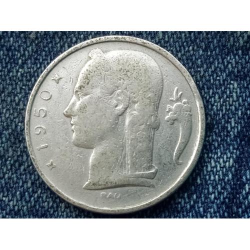 Бельгия, 5 франков (1950 г.)  «BELGIQUE»