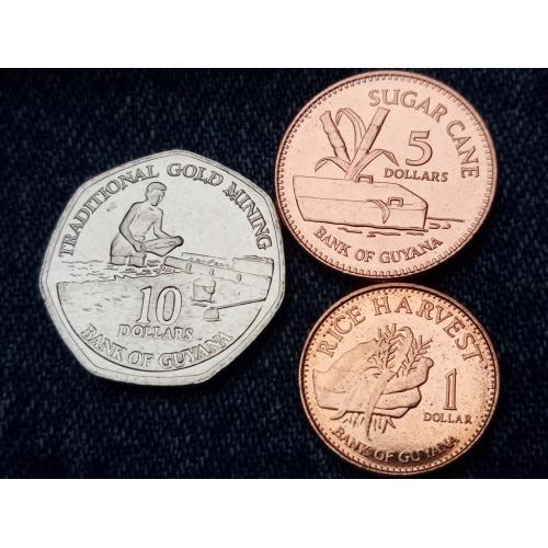 Гайана. Набор 3 монеты. 2015 - 2018 г.