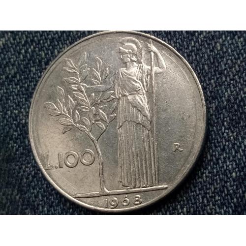 Италия, 100 лир (1968 г.)