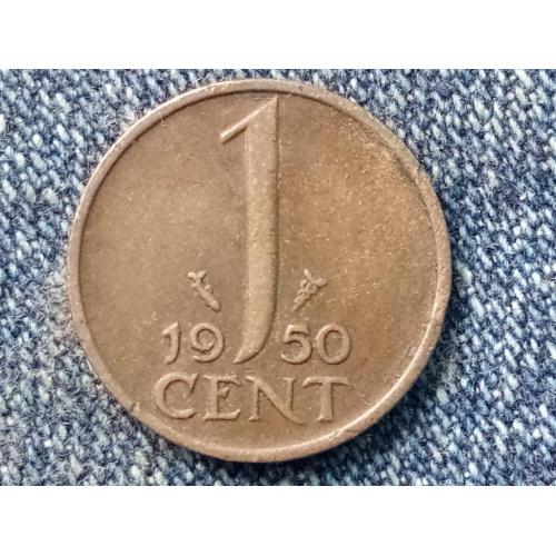 Нидерланды, 1 цент (1950 г.) Фауна. Рыба.
