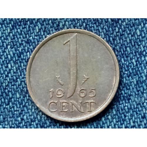 Нидерланды, 1 цент (1965 г.) Фауна. Рыба.