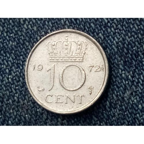 Нидерланды, 10 центов (1972 г.)