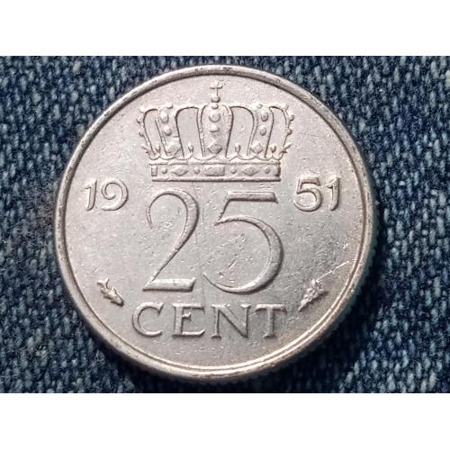 Нидерланды, 25 центов (1951 г.)
