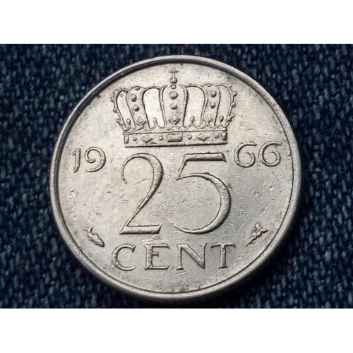 Нидерланды, 25 центов (1966 г.)