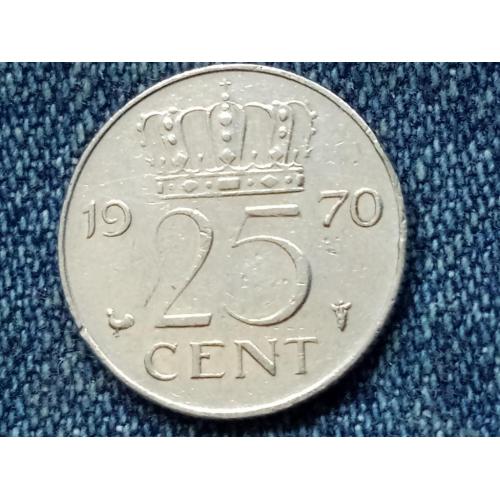 Нидерланды, 25 центов (1970 г.)