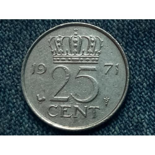 Нидерланды, 25 центов (1971 г.)