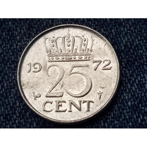 Нидерланды, 25 центов (1972 г.)