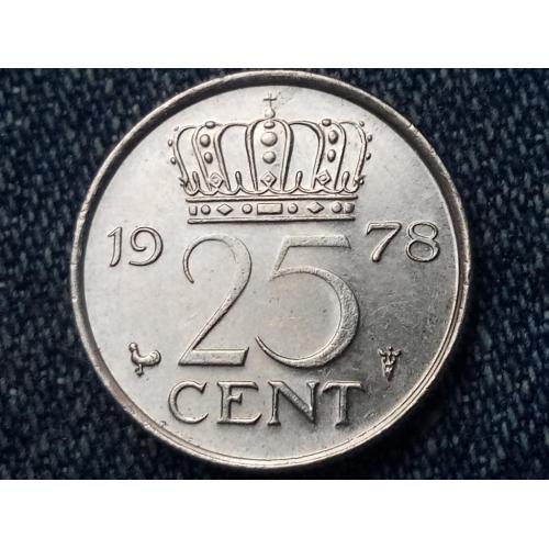 Нидерланды, 25 центов (1978 г.)
