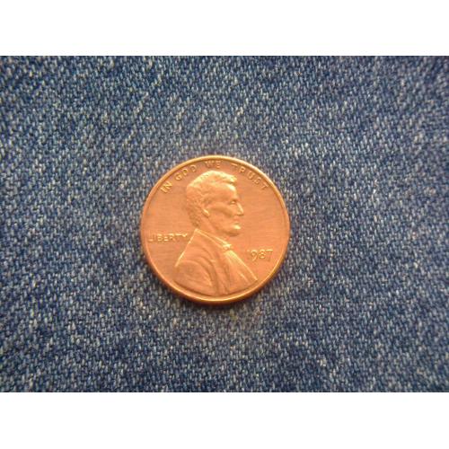 США, 1 цент ( 1987 г.)