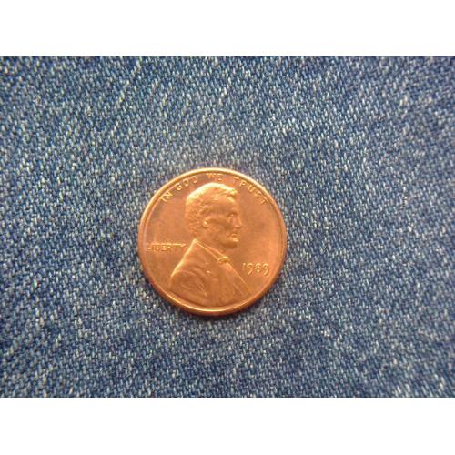 США, 1 цент ( 1989 г.)